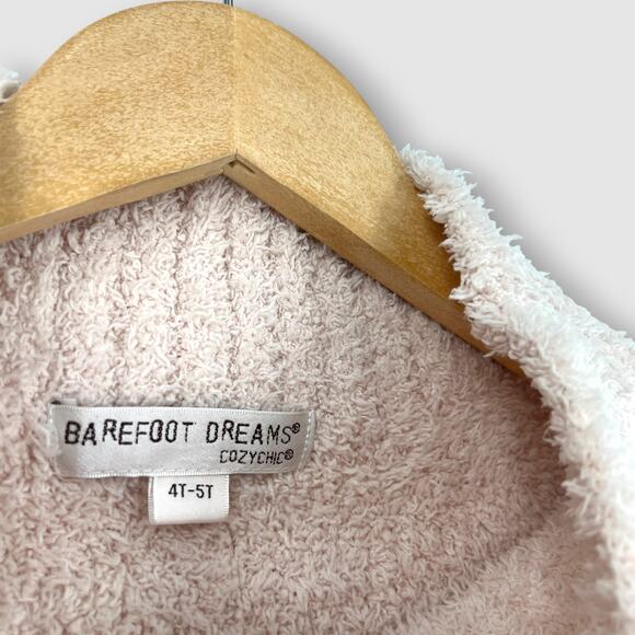 Barefoot Dreams CozyChic Striped Poncho 4T-5T Toddler Girls - Picture 3 of 5